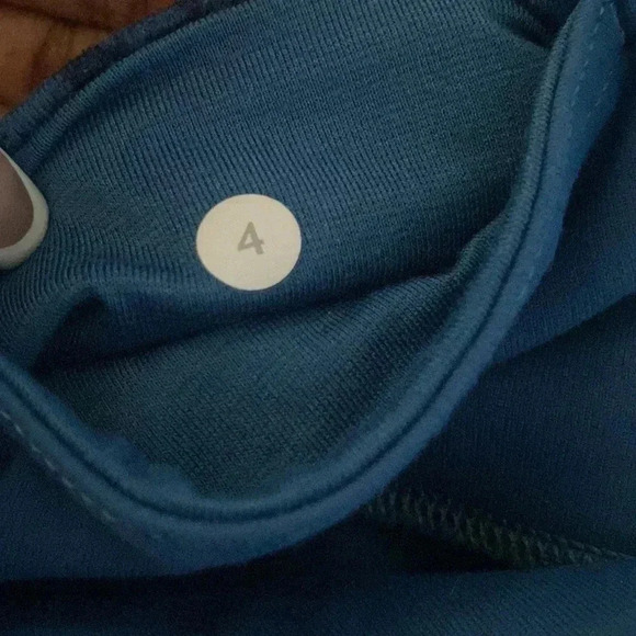 Iululemon Wunder Under Mystic Jungle Hawk Blue Harbor Legging’s Blueblack Size 4 - Picture 6 of 7